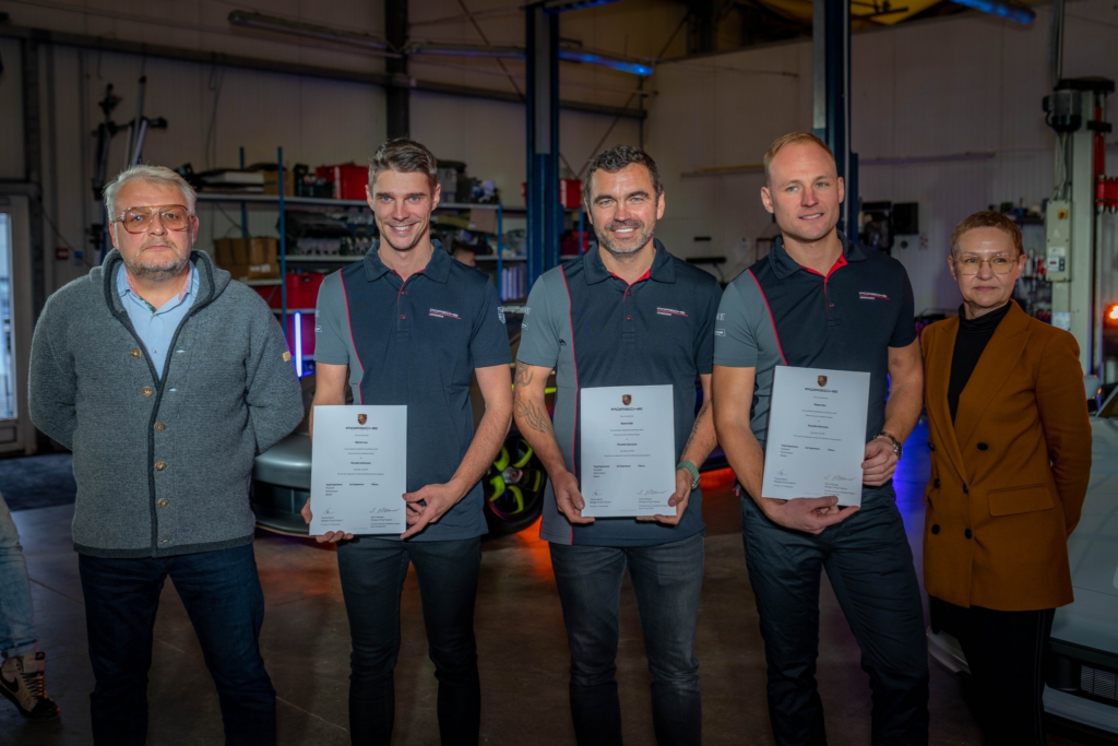 The Estonian EST1 Racing team was awarded the prestigious Porsche Certificate